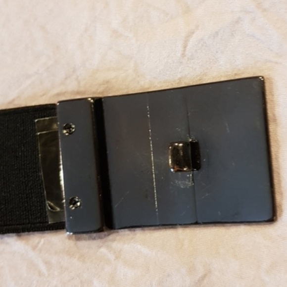 Armani Exchange Gun Metal Rhinestone Stretch Belt main image 6